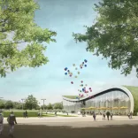 Illustration Seilbahn IGA Berlin 2017 Illustration Seilbahn IGA Berlin 2017