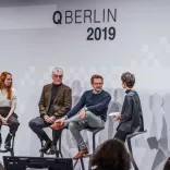 Berlin Questions 2019 - Holly Herdon, Prof. Thomas Metzinger, Florian Illies und Moderatorin Tristana Moore (v.l.n.r.)