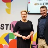 "Bestival 2023"-Eröffnung mit Berlins Wirtschaftssenatorin Franziska Giffey und Burkhard Kieker, visitBerlin-Geschäftsführer 