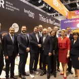 Offizieller Eröffnungsrundgang ITB 2024 zu Gast am Messestand der Metropolregion Berlin-Brandenburg 