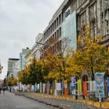 Berlins Plakatinstallation anlässlich 35 Jahre Mauerfall Berlins Plakatinstallation anlässlich 35 Jahre Mauerfall