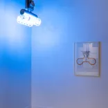 Frank Oehrings (Zeichnung) Vorentwurf Leitspur ICC / ILS (Blatt 50) Frank Oehring 75 und Leitspur NEON BLAU Modell M 1:2