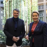 visitBerlin's CEO Burkhard Kieker and Senator for Economic Affairs Franziska Giffey