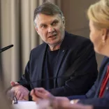 visitBerlins CEO Burkhard Kieker und Wirtschaftssenatorin Franziska Giffey