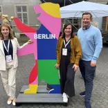 Mariana Oleskiv (Tourismus-Expertin aus der Ukraine), Sabine Wendt (visitBerlin) & Christian Woronka (TMB)