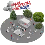 Das Berlin Freedom Week Mobil tourt während der Berlin Freedom Week durch Berlin