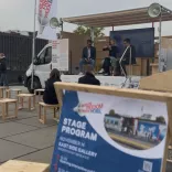 Das Berlin Freedom Mobil tourte während der Freedom Week mit Programm und der Freiheitsglocke durch Berlin