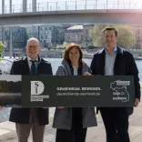 Mecklenburg-Vorpommern, Berlin und Brandenburg setzen ihre wassertouristische Kooperation „Deutschlands Seenland“ fort.: Peter Kranz (MV Tourismus GmbH), Sabine Wendt (visitBerlin) und Christian Woronka (Brandenburg)