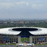 Berliner Olympiastadion im UEFA EURO 2024 Branding