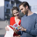 Fotoshooting City Cards, Ticketnutzung am Reichstag