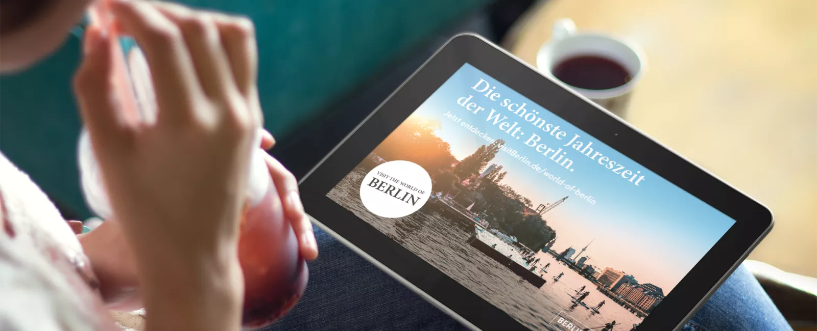 Motiv Sommer-Kampagne auf Tablet 