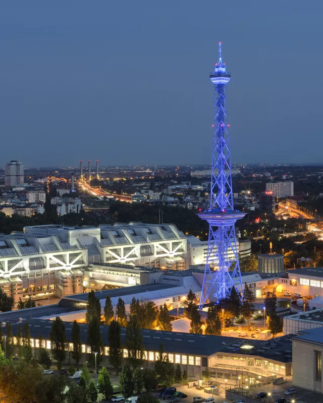 Blick auf Funkturm und ICC