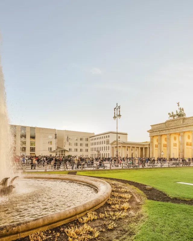 Brandenburger Tor bei Sonnenuntergang