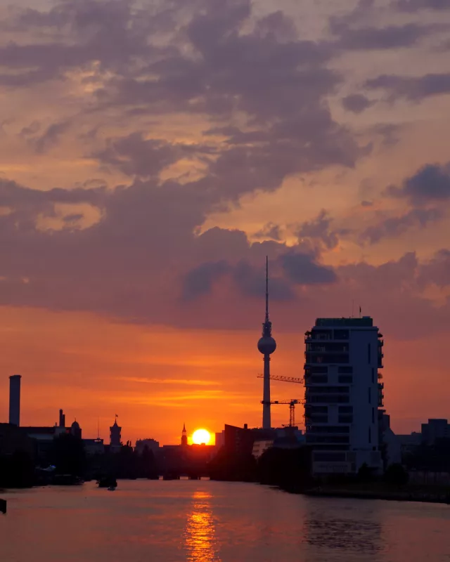 Blick von Oberbaumbrücke
