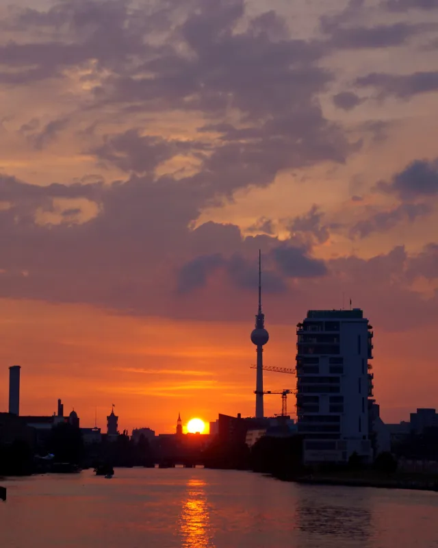 Blick von Oberbaumbrücke