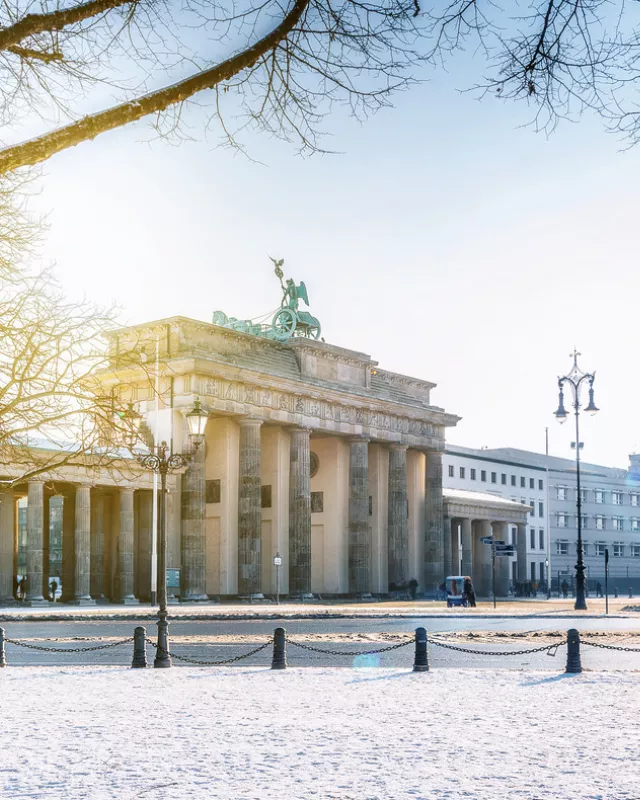 Brandenburger Tor im Winter