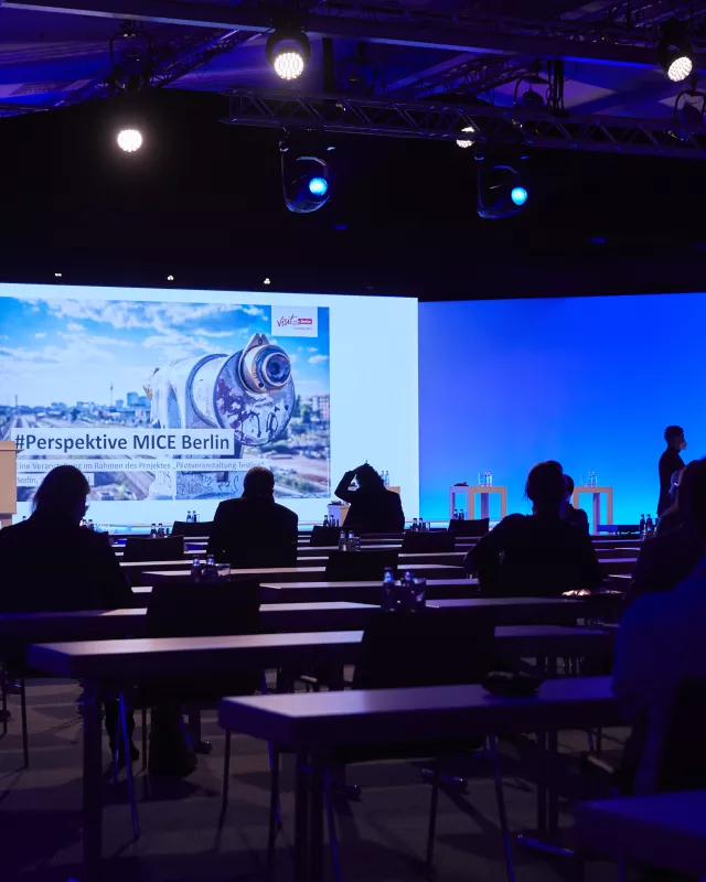 Pilotprojekt Testing im Estrel Berlin: Bühne