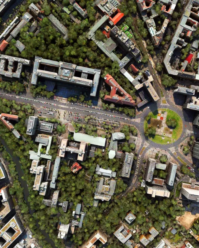 Luftaufnahme Quartier