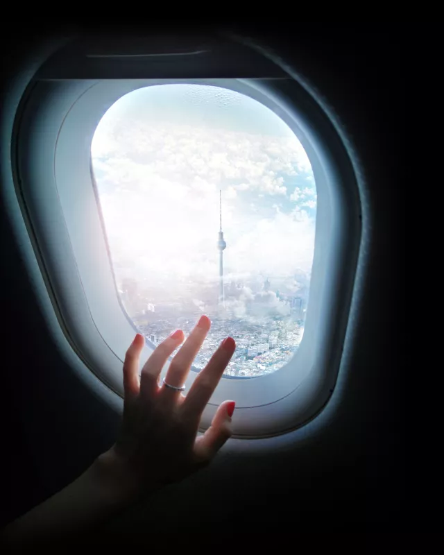 Berlin aus dem Flugzeug