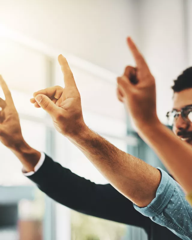 Businessleute Fragen