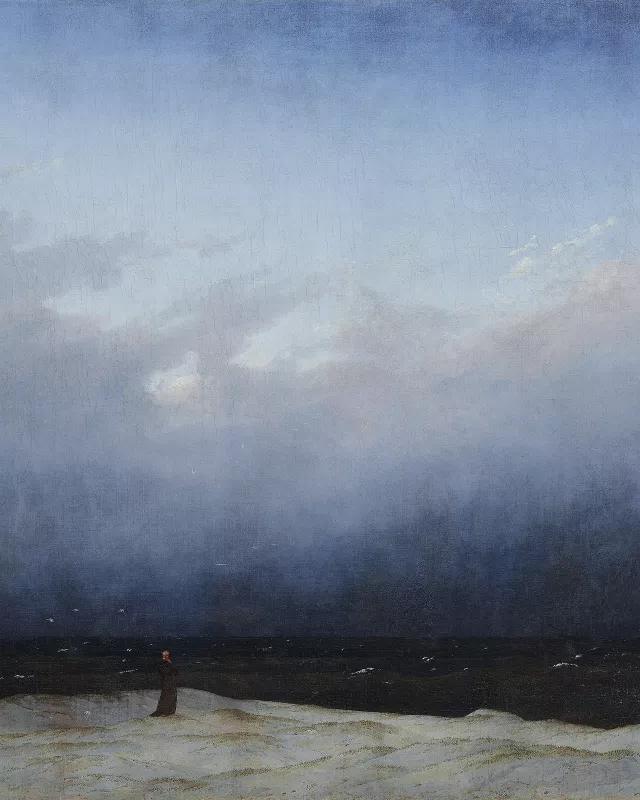 Caspar David Friedrich,   Mönch am Meer
