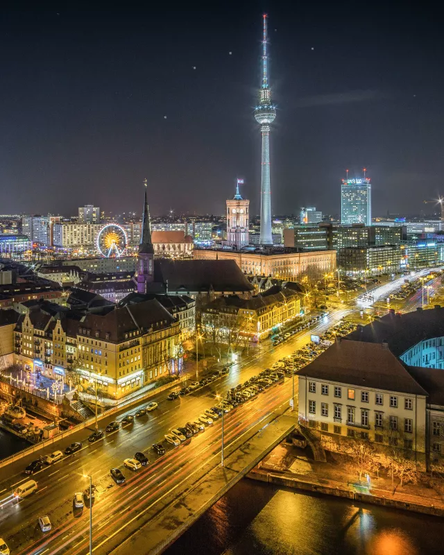 Panorama Mitte/Mühlendammbrücke  