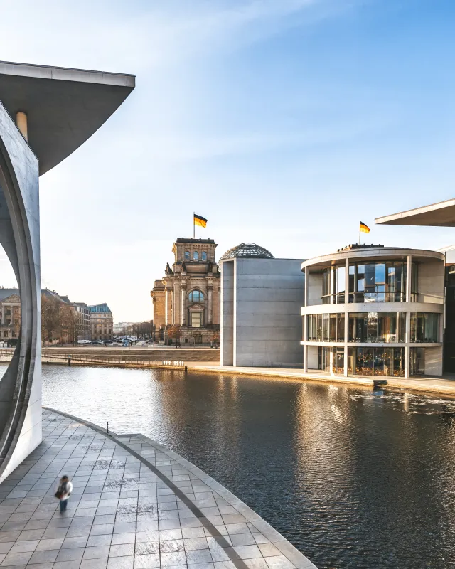 view over the government district in Berlin