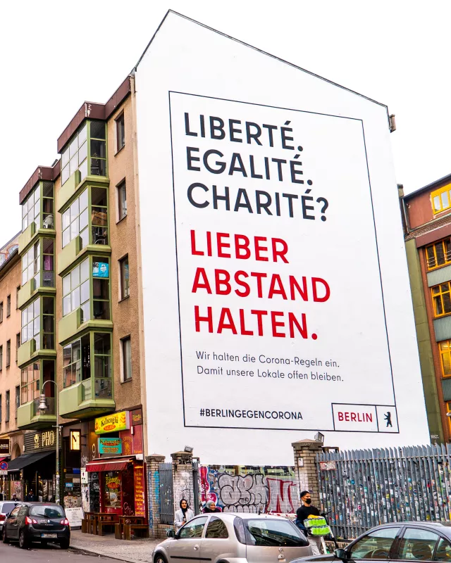 Mural zur Sensibilisierungskampagne