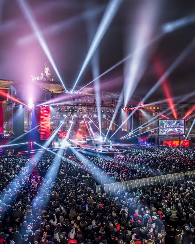 Silvesterparty am Brandenburger Tor Silvesterparty am Brandenburger Tor