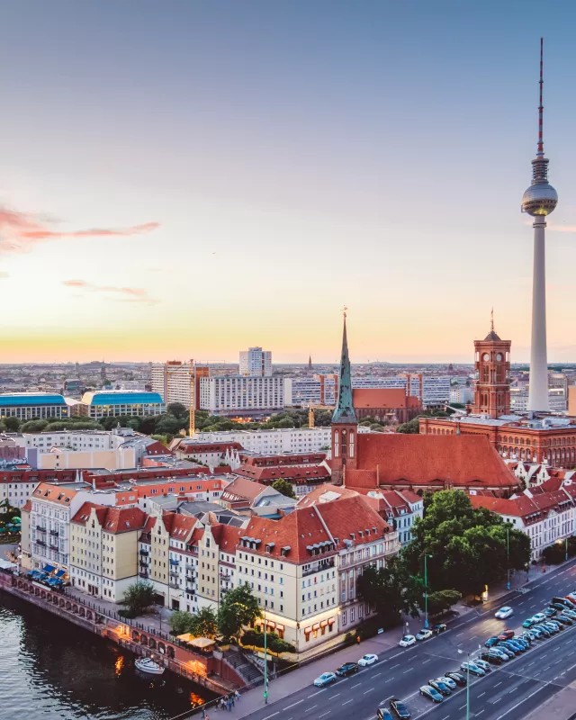 Spree Panorama mit Fernsehturm