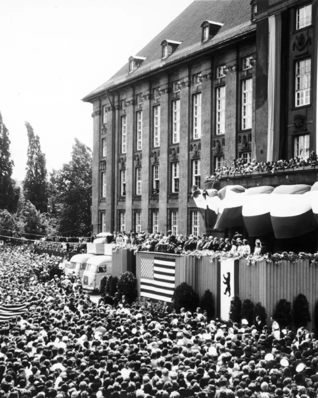 Kennedy Rede am Rathaus Schöneberg