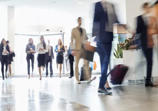 Foto: Kongress Besucher in Berlin 
