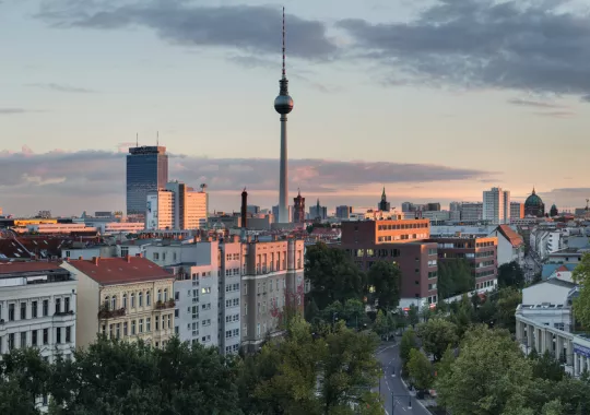 Foto: Blick auf den Fernsehturm