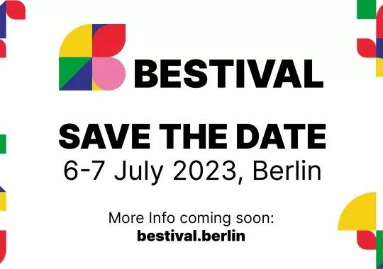 Banner zum Bestival save the date 6-7 July 2023, Berlin