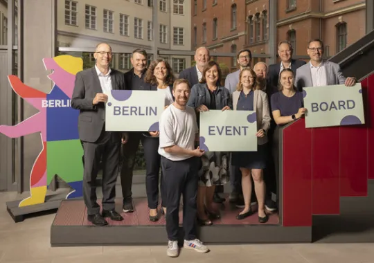 Heute wurde das Berlin Event Board gegründet: Gerrit Buchhorn, Hauptgeschäftsführer DEHOGA Berlin, Burkhard Kieker, Geschäftsführer visitBerlin, Anja Schneider, Vorstand visitBerlin Partnerhotels e.V., Marcel Weber, Vorstand Clubcommission e.V, Marc Munds