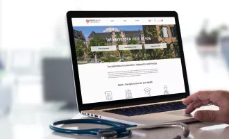 Bildschirm mit Screenshot Let Berlin take care of you