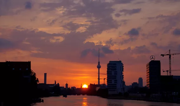 Blick von Oberbaumbrücke