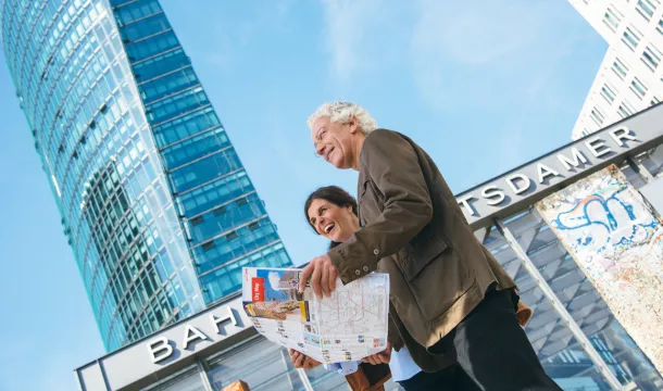 Touristen am Potsdamer Platz