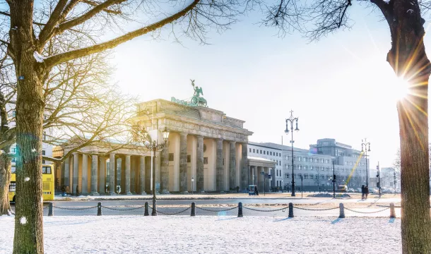 Brandenburger Tor im Winter