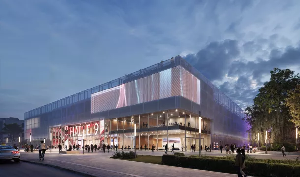 Die Messe Berlin will am Standort der jetzigen Halle 9 ein neues, multifunktionales Kongresszentrum mit rund 12.000 qm Fläche errichten.