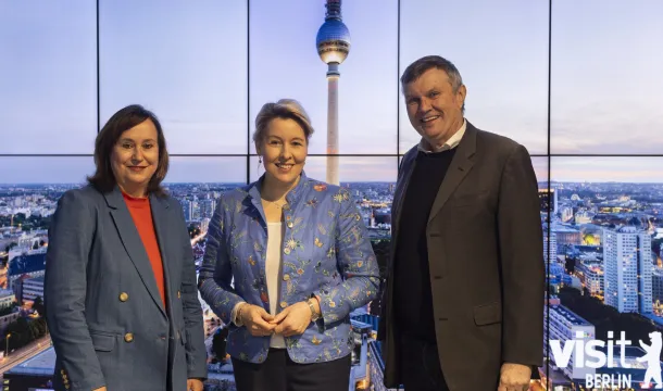 Zogen Bilanz: Sabine Wendt, Franziska Giffey und Burkhard Kieker