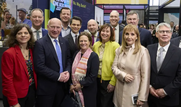 Eröffnung des visitBerlin-Stands auf der ITB