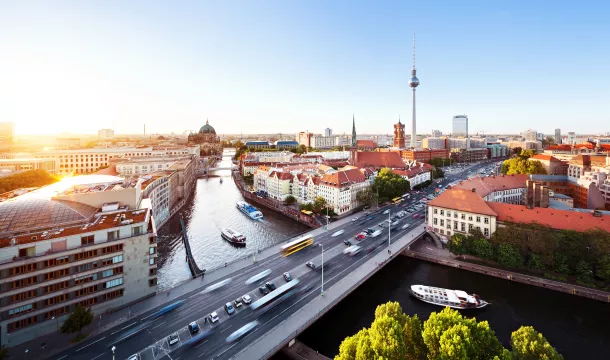 Spree Panorama mit Fernsehturm