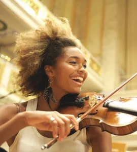 Foto: Geigenspielerin 