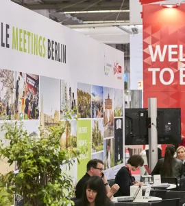 Stand von Sustainable Meetings Berlin auf der IMEX 2019