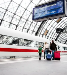 Ankunft am Berliner Hauptbahnhof