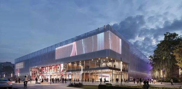 Die Messe Berlin will am Standort der jetzigen Halle 9 ein neues, multifunktionales Kongresszentrum mit rund 12.000 qm Fläche errichten.
