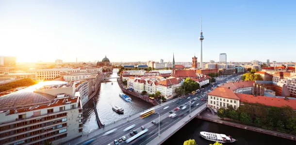 Spree Panorama mit Fernsehturm