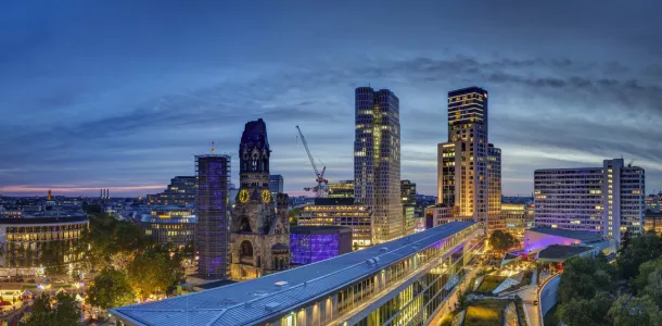 City-West am Abend
