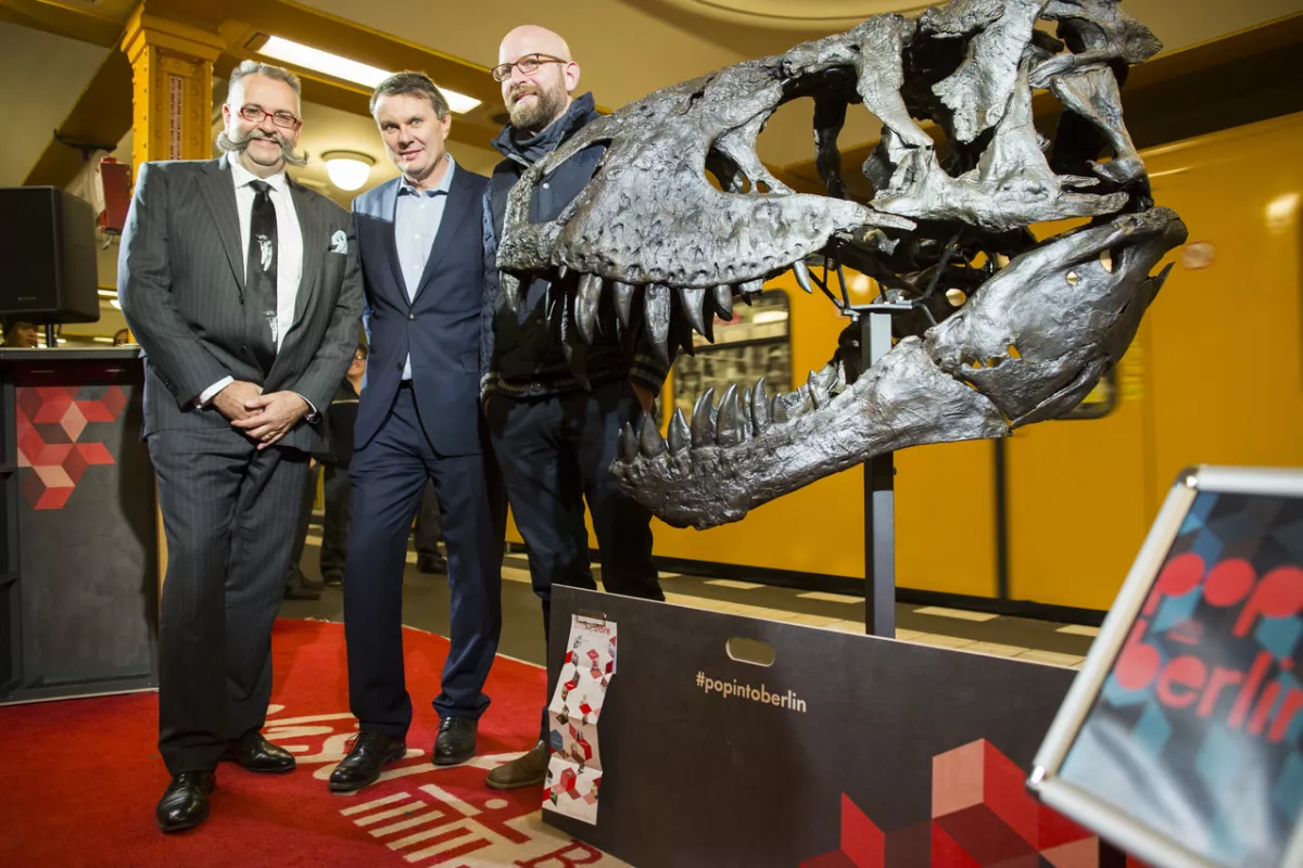 Foto: Presseauftakt Pop into Berlin mit T-Rex Tristan